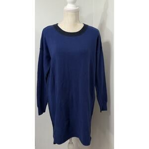 Banana Republic Dress Womens MEDIUM M Crew Wool Acrylic Sweater Two Tone Dress